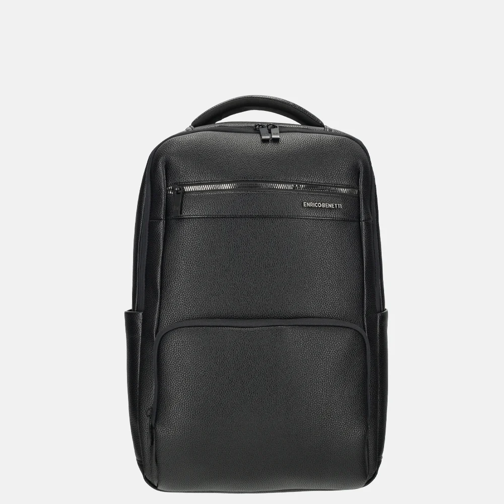Enrico Benetti Sienna lederlook businesstas laptoprugzak zwart